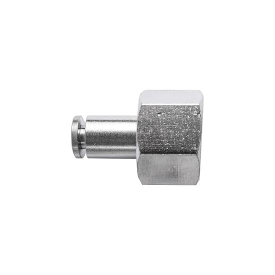Metal Pu Fitting Straight 4mm 1/4" F